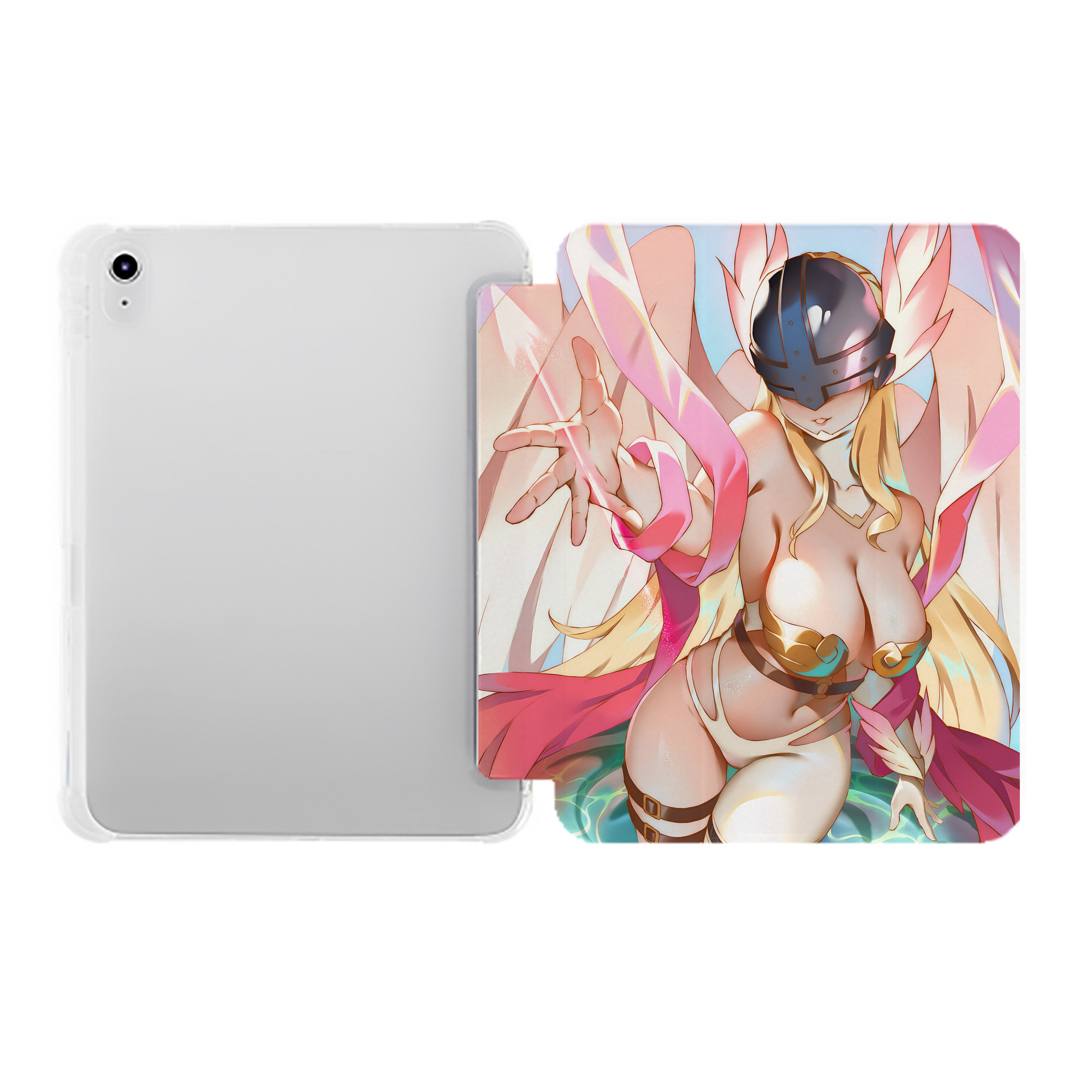 （画像用） Digimon デジタルモンスター/デジモン IPad ケース ペン収納付き 三つ折りスタンド PUレザー×シリコン 対応機種9.5/10.5/10.9インチ